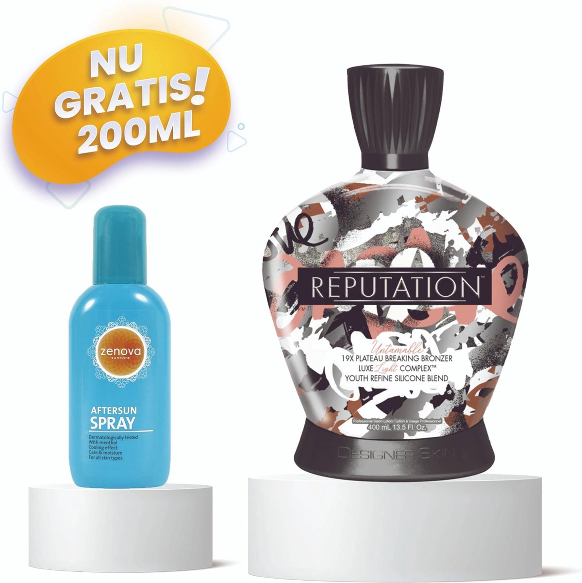 Designer Skin ® Reputation - Zonnebank - Zonnebankcreme - Zonnebank creme - Bronzer - Gelaatsbruiner - 400 ML
