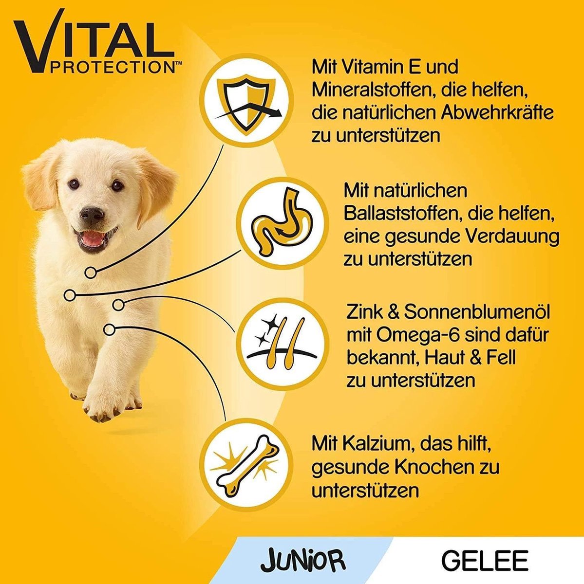 Pedigree puppies hondenvoer in 48 zakjes x 100g= 4.8 kg of natvoer voor puppies en jonge honden