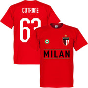 AC Milan Cutrone 63 Team T-Shirt - Rood - XL