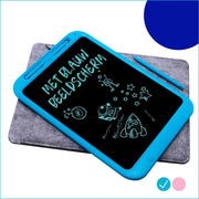 Must-Have for Kids® | LCD Tekentablet Kinderen "Blauw" 12 inch – Met Hoesje & Extra Pen - Speelgoed Jongens & Meisjes - Schrijfbord - Tekenbord – Leren Tekenen - Ewriter - Notitiebord - Tekenblok Kinderen