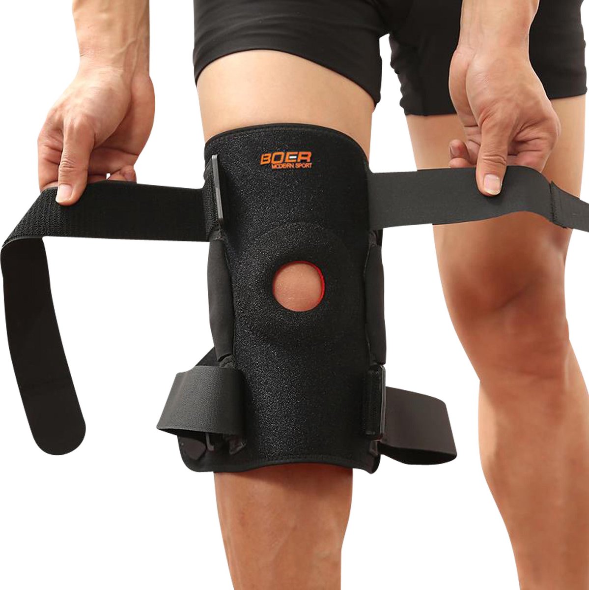 Boersport ®  | Kniebrace met aluminium spalk | Maximale ondersteuning tijdens blessure
