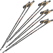 4 paar Nordic walking stokken antishock zwart 401977