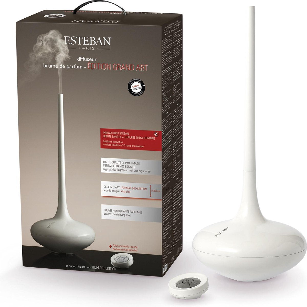 Esteban Mist Diffuser High Art Wit - Elektrische Geurverspreider