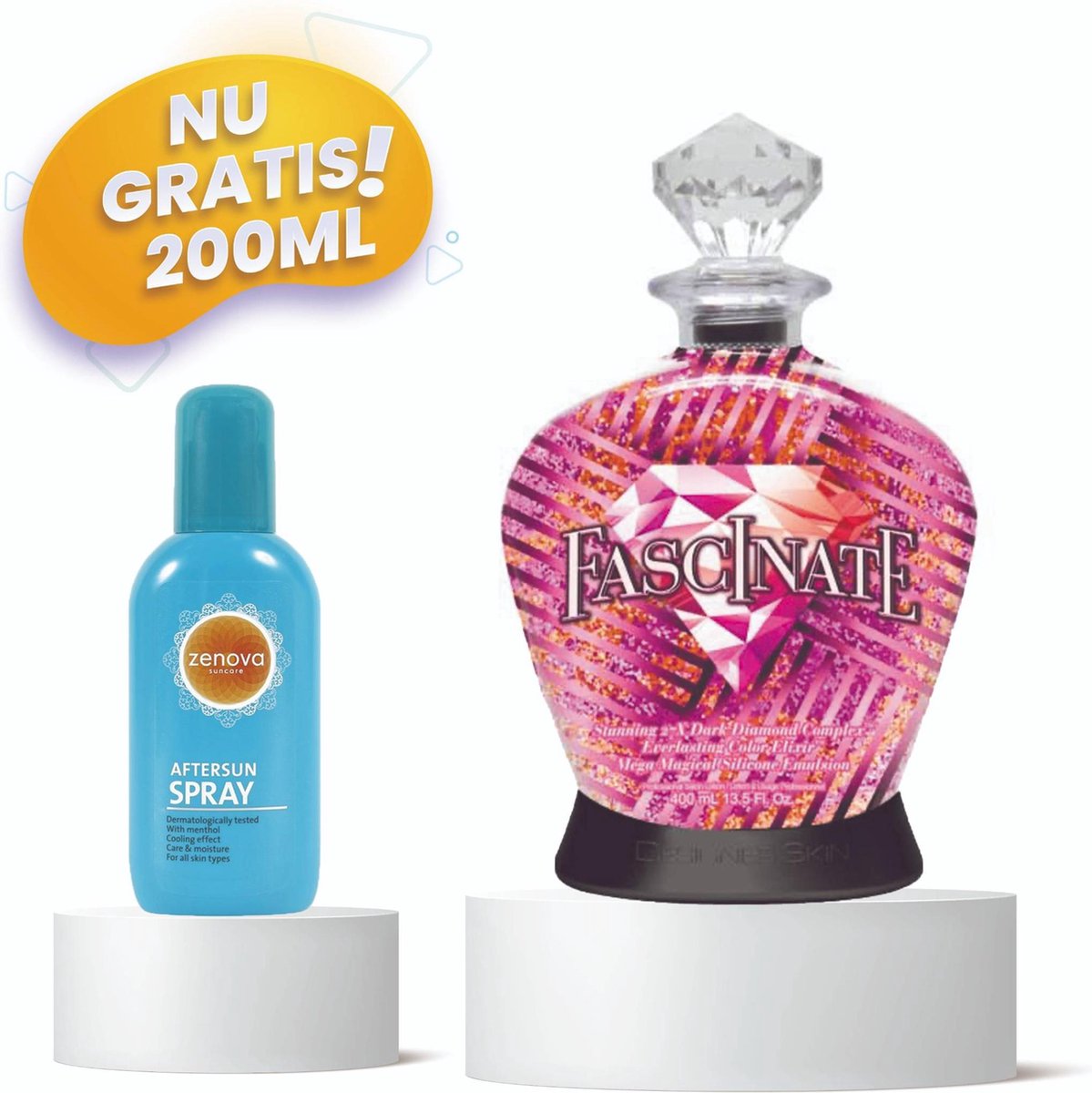 Designer Skin ® Fascinate - Zonnebank - Zonnebankcreme - Zonnebank creme - Bronzer - Gelaatsbruiner - 400 ML