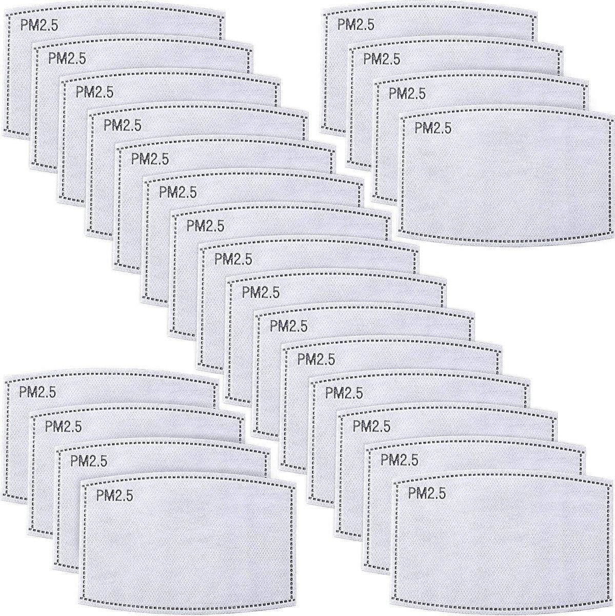 100 stuks PM2.5 | Koolstof filters | tbv gezichtsmaskers | 5laags