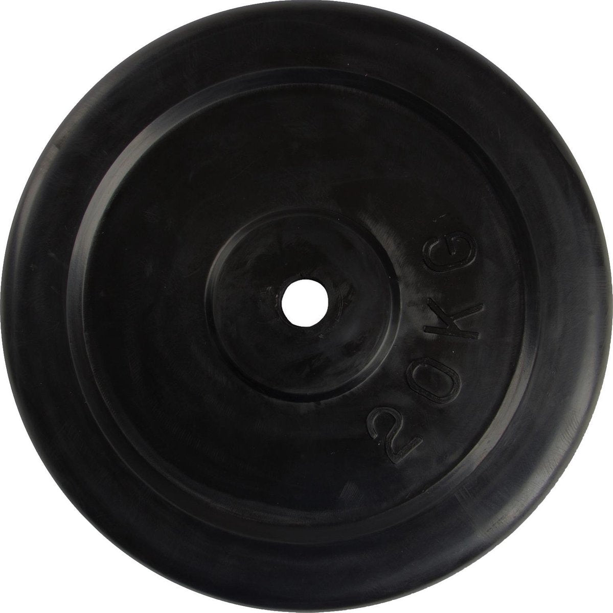 Halterschijf - VirtuFit Rubberen gewicht - 30 mm - 20 kg