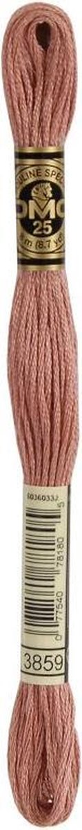 3 stuks DMC Borduurgaren-3859 Beige/Bruin