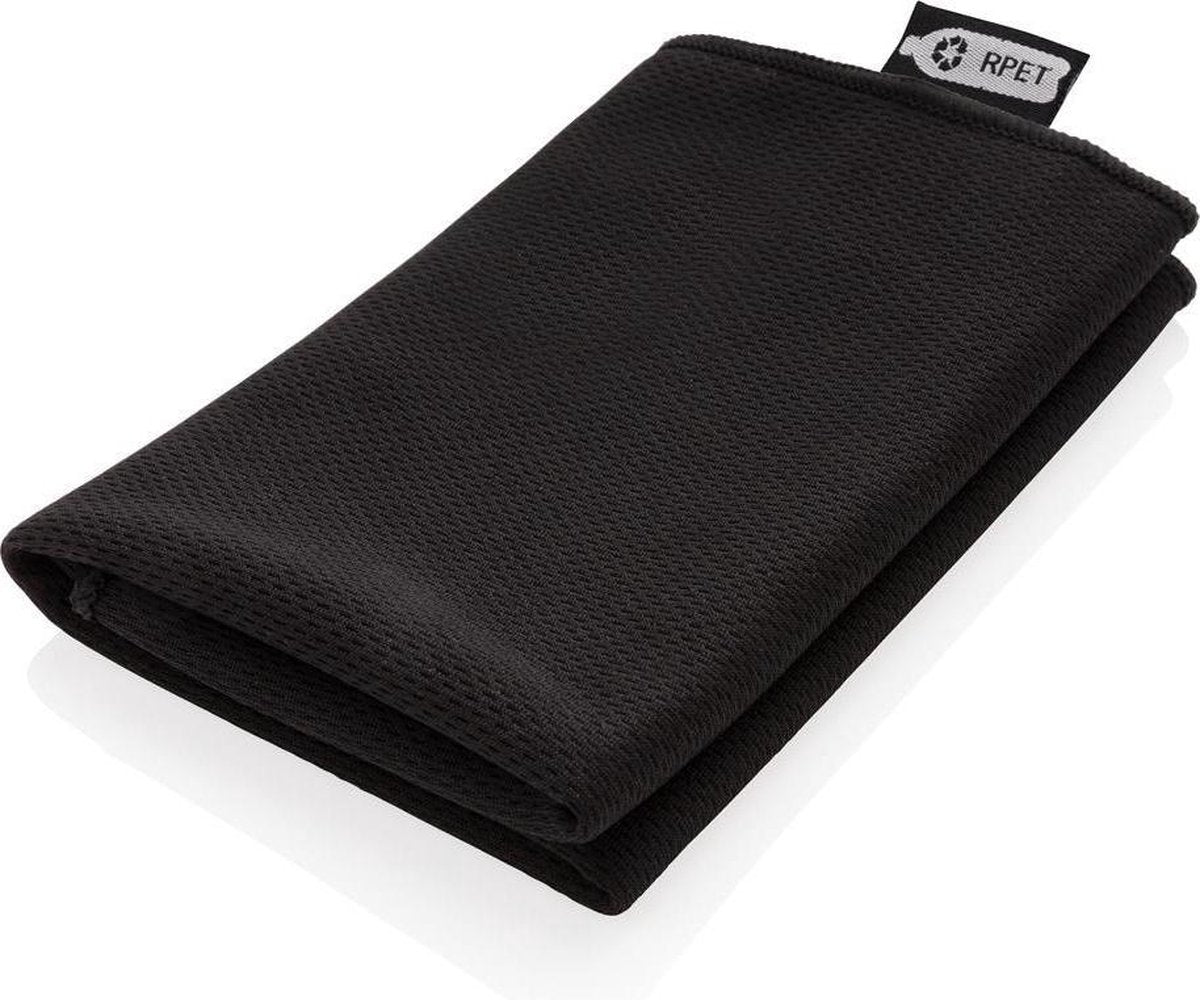 Xd Collection Sporthanddoek Rpet Polyester/polyetheen Zwart