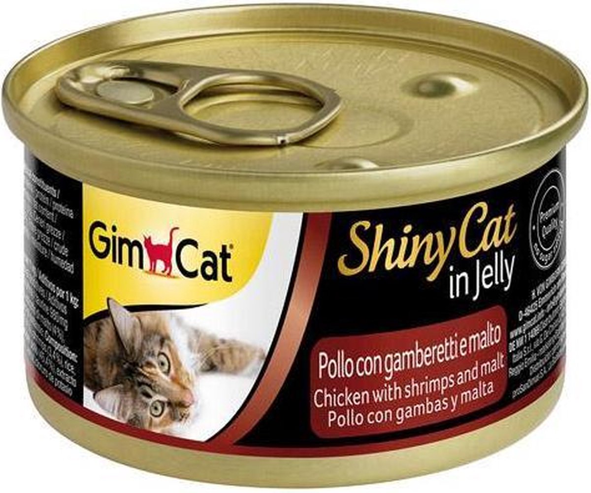 5X Gim Cat ShinyCat in Jelly Chicken with Shrimps & Malt 70g