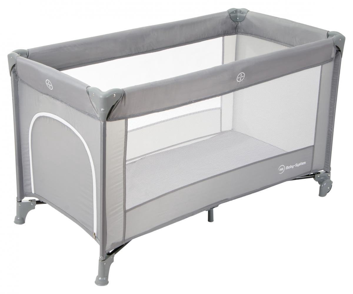 Moby System Reisbedje Reiswieg / Box Happy Traveler - Grijs - campingbedje