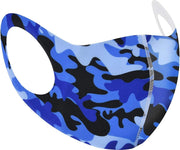 Mondkapje Wasbaar Mondmasker Camuflage donker blauw Mondkapjes Niet-medisch - 1 stuks