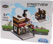Luna Mini City Streetview Coffee Shop Bouwset 130-delig (657004)