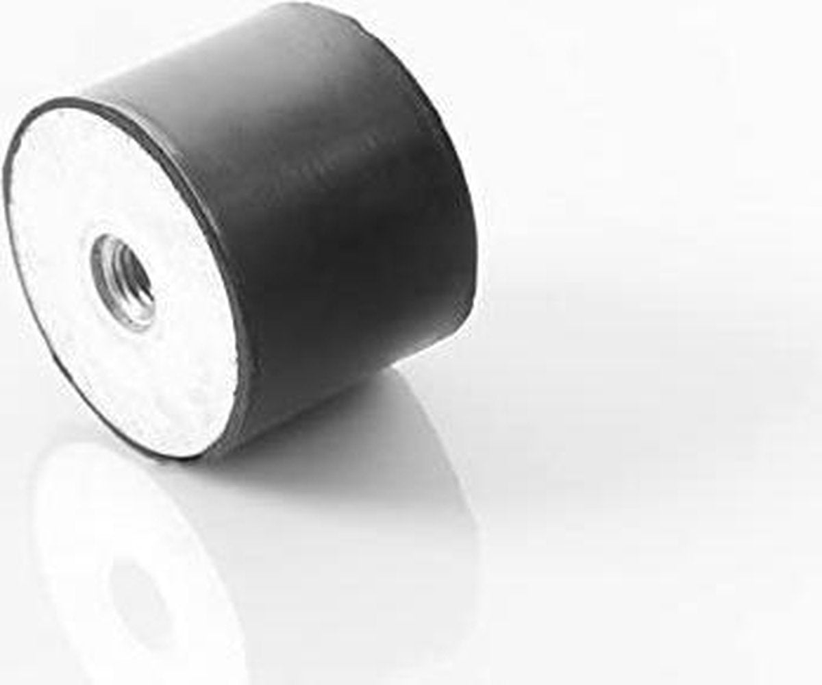 Rubberen metalen element buffer Type C M8x8 schroef maat en 40x30 mm rubberen Ø40 mm hoogte 30 mm Gummipuffer trillingsdempers silentblocks machinevoet natuurrubber hardheid 55° Shore voor airco 's