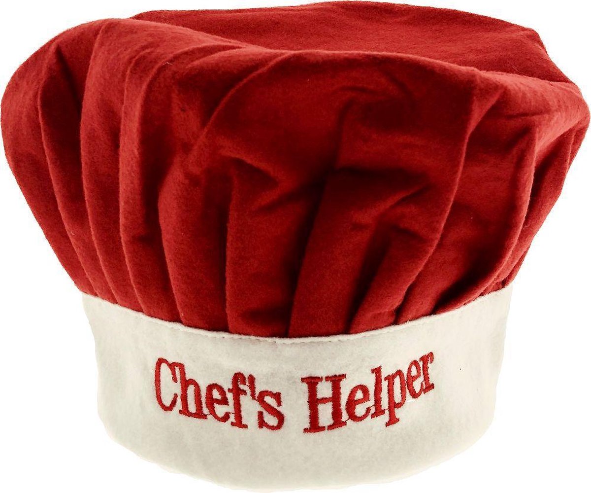 Koksmuts voor kinderen met tekst - Chef's Helper
