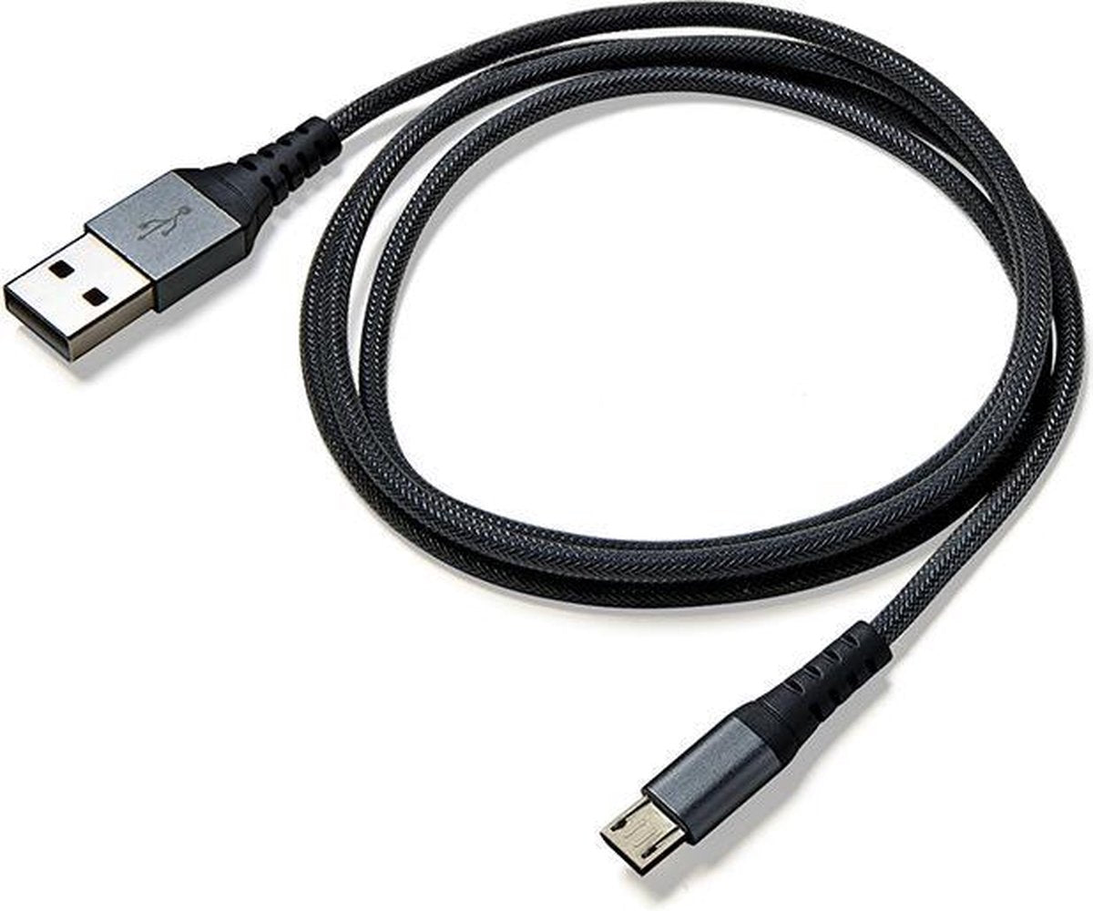 Celly Cable Data Micro USB Nylon 0.25M Black