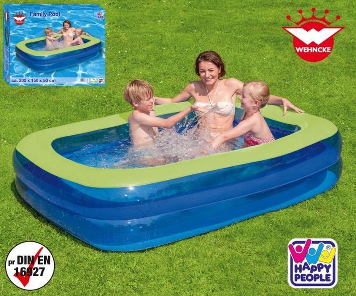 Happy People Opblaaszwembad Wehncke Family-pool 200x150x100cm