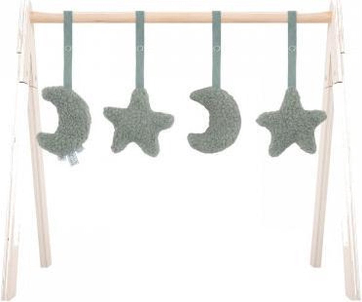 Jollein Babygym Speeltjes - Moon - Ash Green - 4 Stuks
