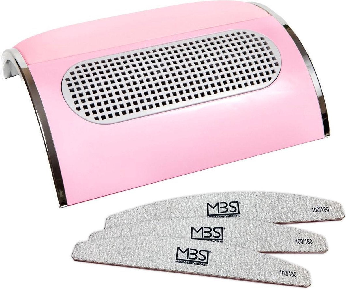 Stofafzuiger voor manicure met 3 motoren Roze