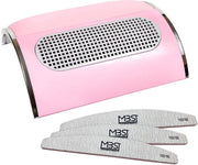 Stofafzuiger voor manicure met 3 motoren Roze