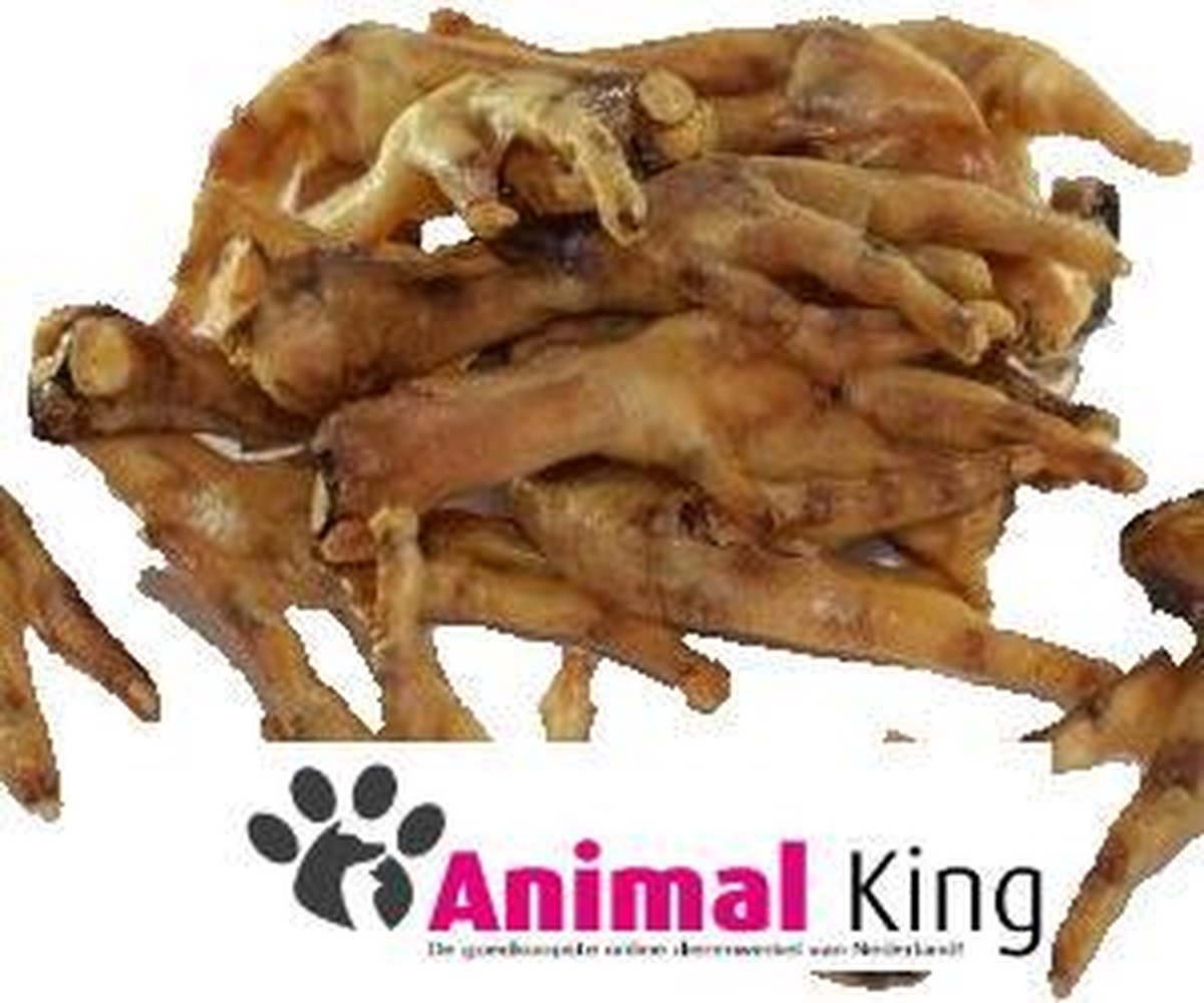 Kippenpootjes naturel - hondensnack -  Animal King - 1 kilo
