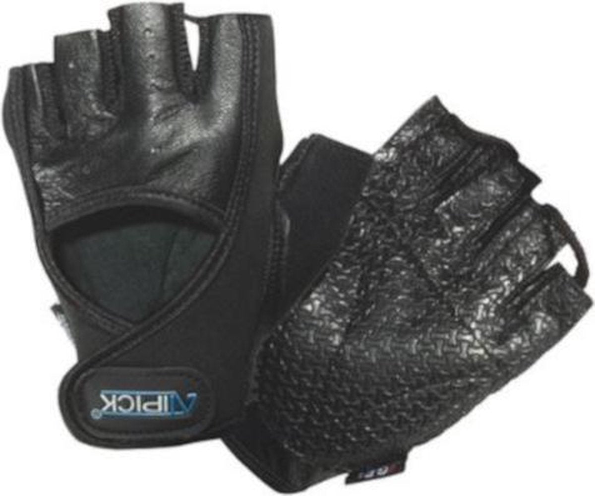 Atipick Fitness-handschoenen Go Gel Neopreen/leer Zwart Maat M