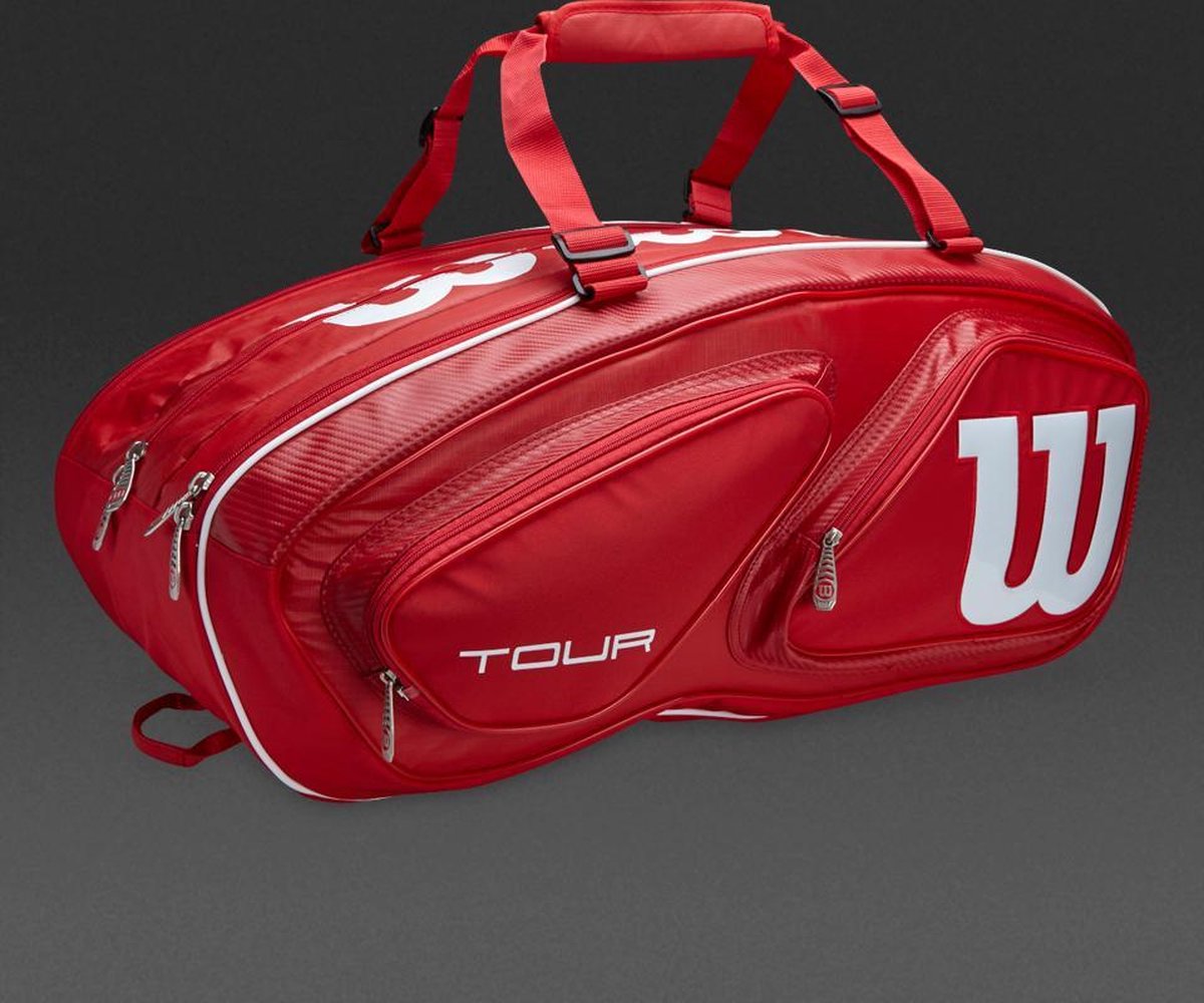 Wilson Tour V 15 Pack Tas - Rood