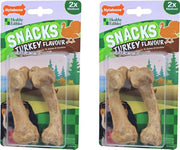 Nylabone gezonde harde snack kalkoen M per 2 verpakkingen