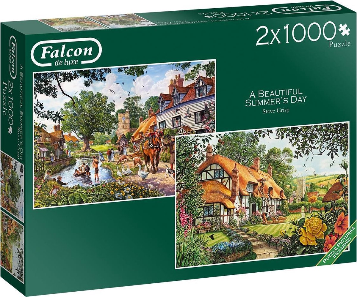 Falcon puzzel A Beautiful Summer's Day - Legpuzzel - 2 x 1000 stukjes