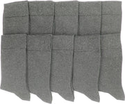 Lichtgrijze sokken - Heren sokken - 10 paar - Normale sokken - Multipack Heren Sokken 43-46