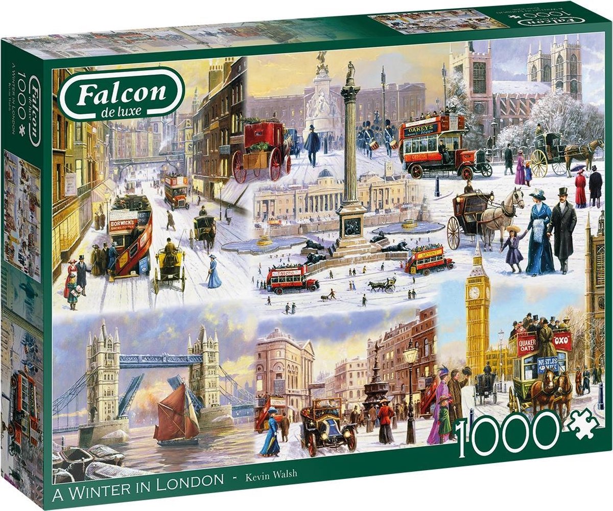 Falcon puzzel A Winter in London - Legpuzzel - 1000 stukjes