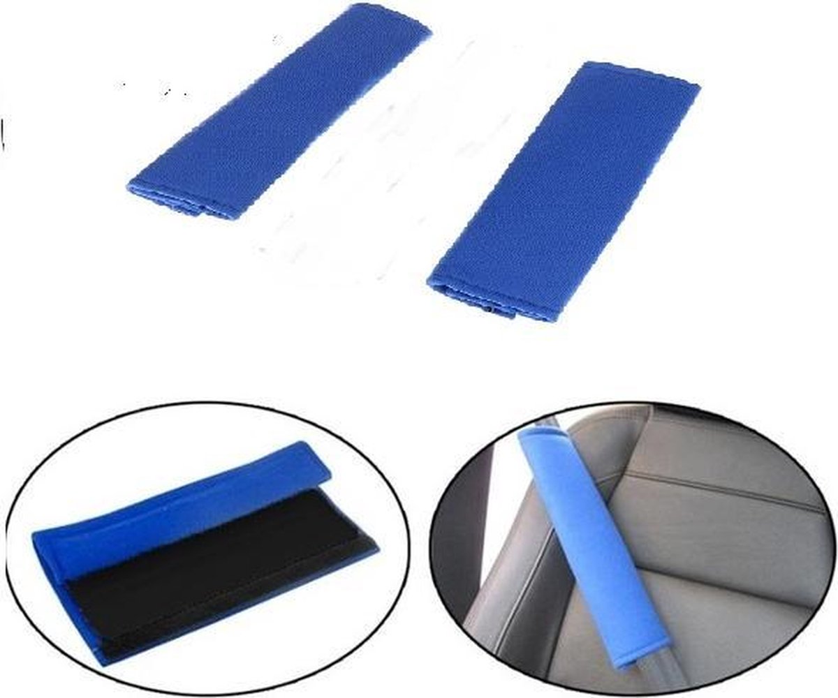 Gordelhoes set van 2 – gordelbeschermer – gordelbeschermhoes blauw