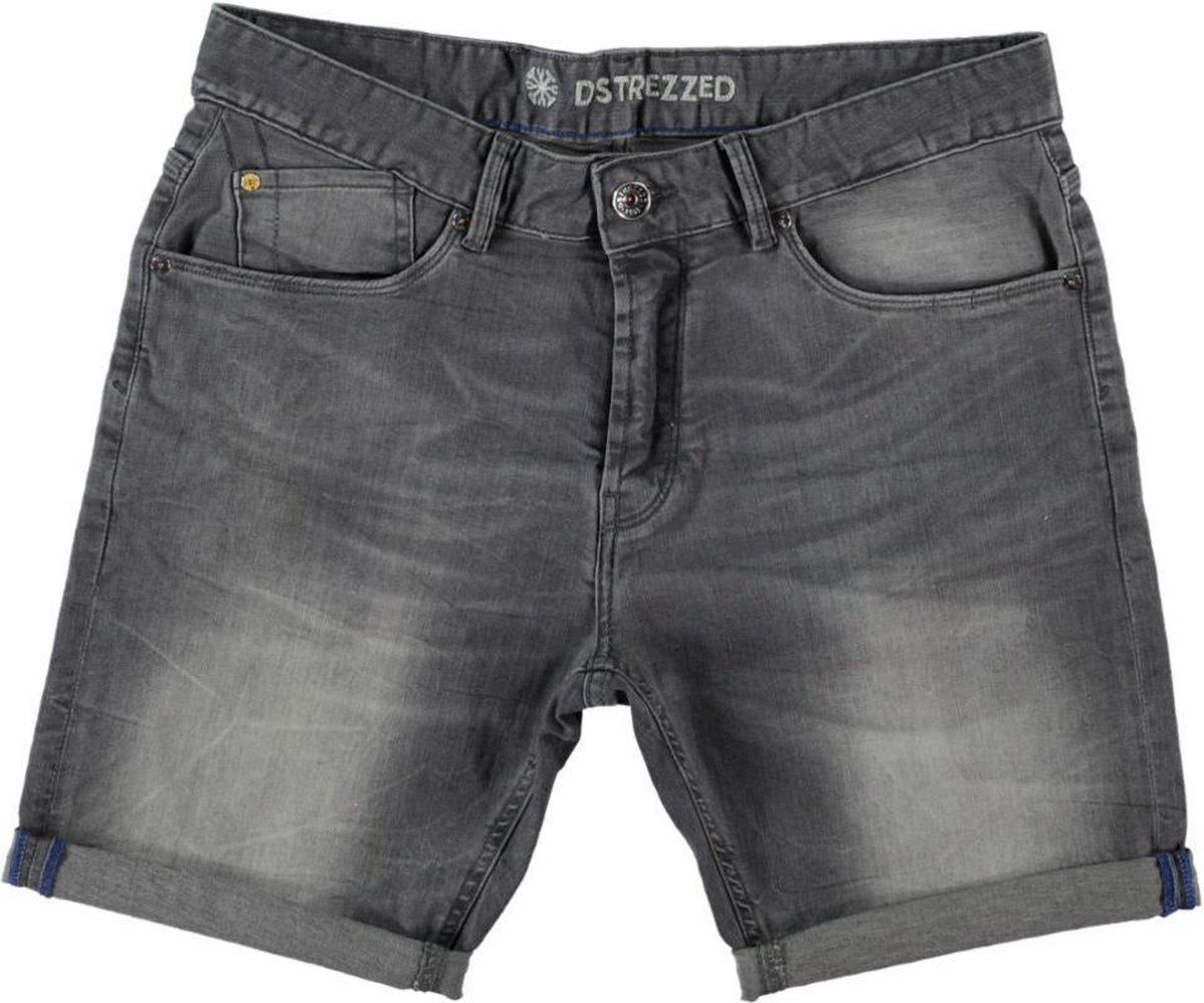 Dstrezzed grijs denim stretch short - Maat W36
