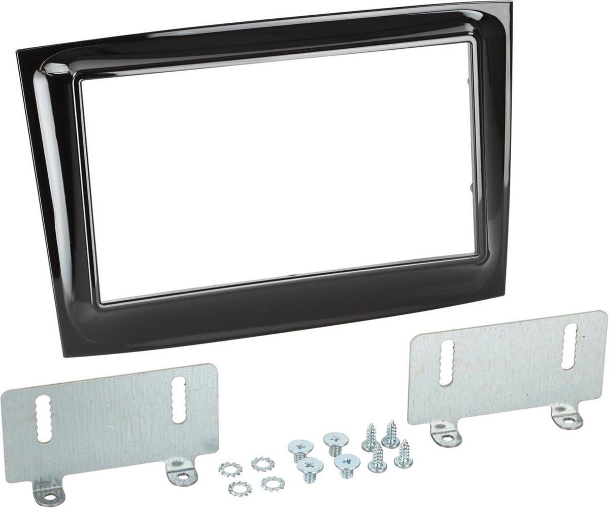 2-DIN Paneel Fiat Doblò 2015-201 Kleur: Piano Zwart