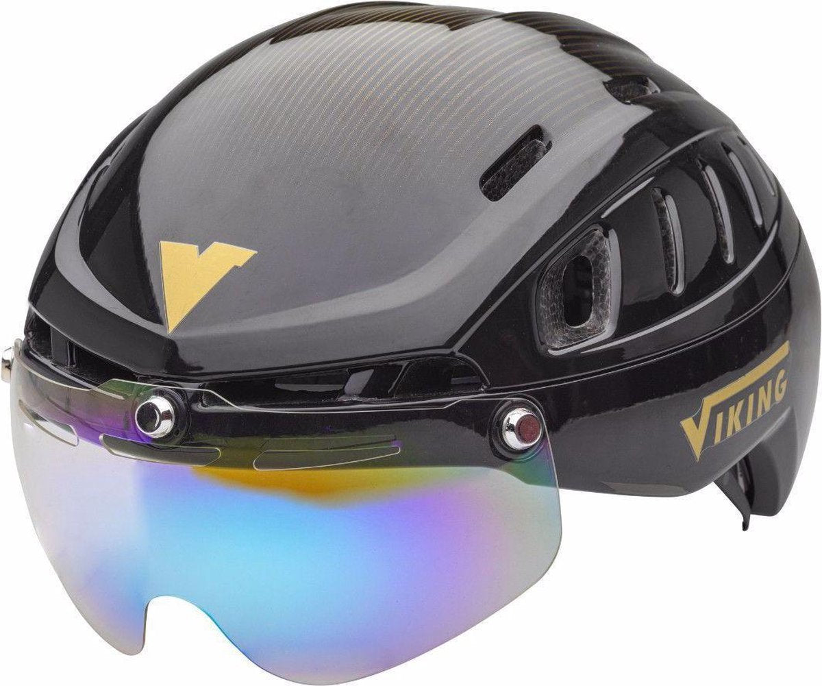 Viking Schaatshelm - Sparrow (incl. Vizier) Goud/Zwart M