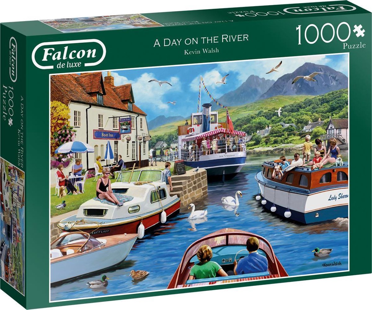 Falcon puzzel A Day On The River - Legpuzzel - 1000 stukjes