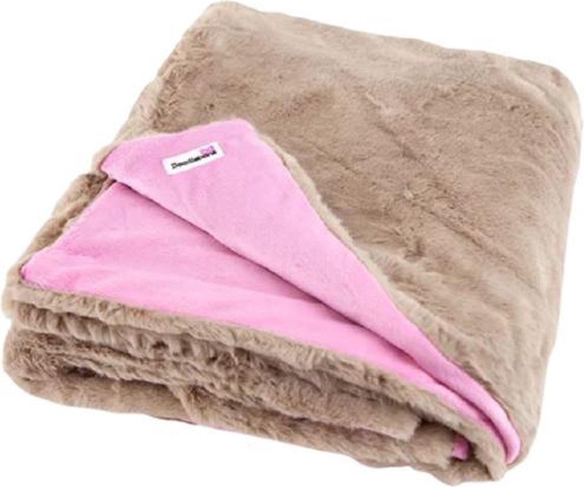 Doodlebone Hondendeken 100 X 150 Cm Polyester Beige/roze