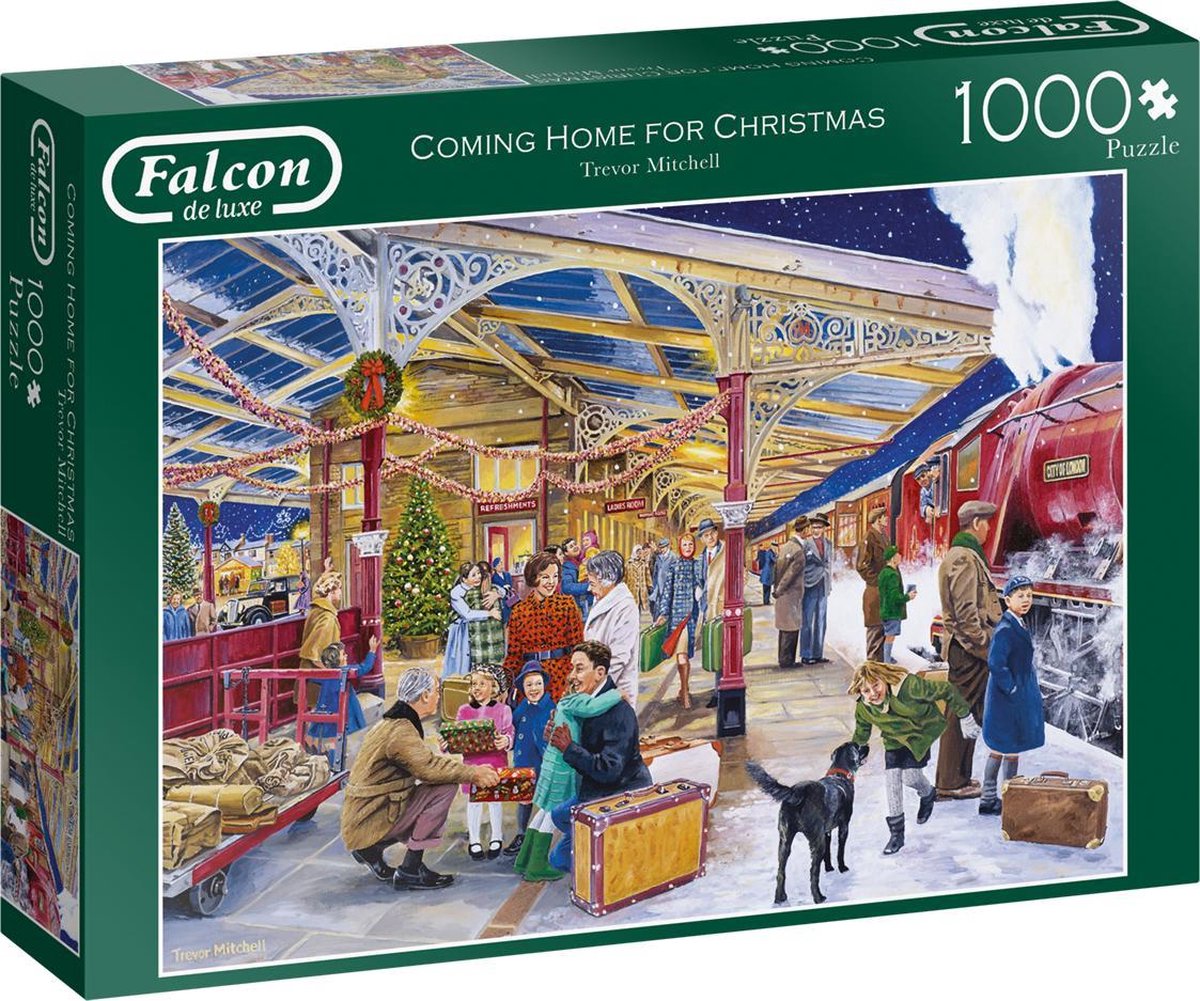 Falcon puzzel Coming Home For Christmas - Legpuzzel - 1000 stukjes
