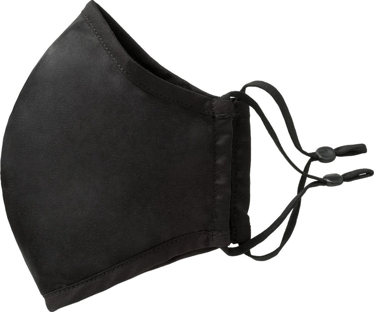 FASHION Verstelbare Gezichtsmasker - Elastisch - One Size - Dames / Heren / Kinderen - Zwart