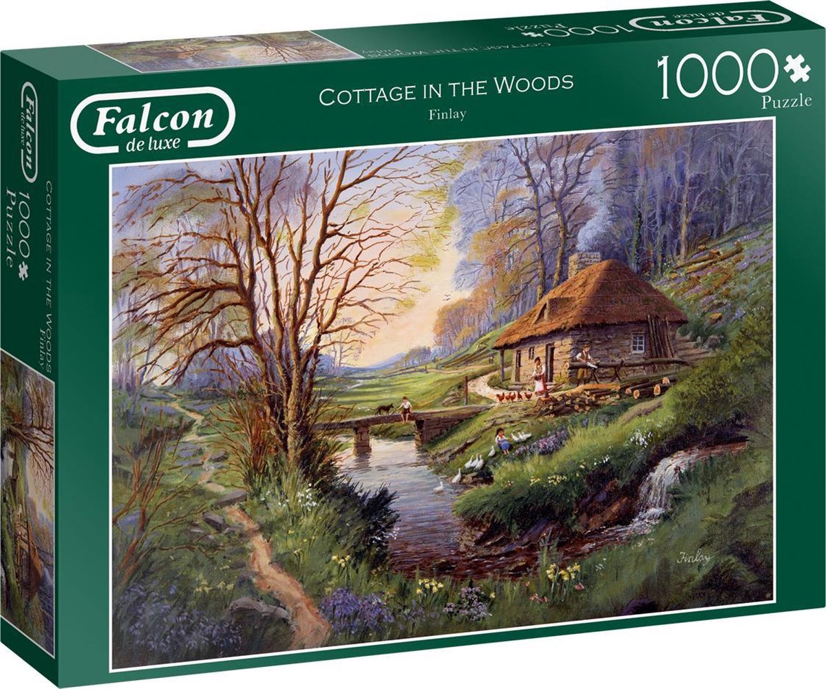 Falcon puzzel Cottage in the Woods - Legpuzzel - 1000 stukjes