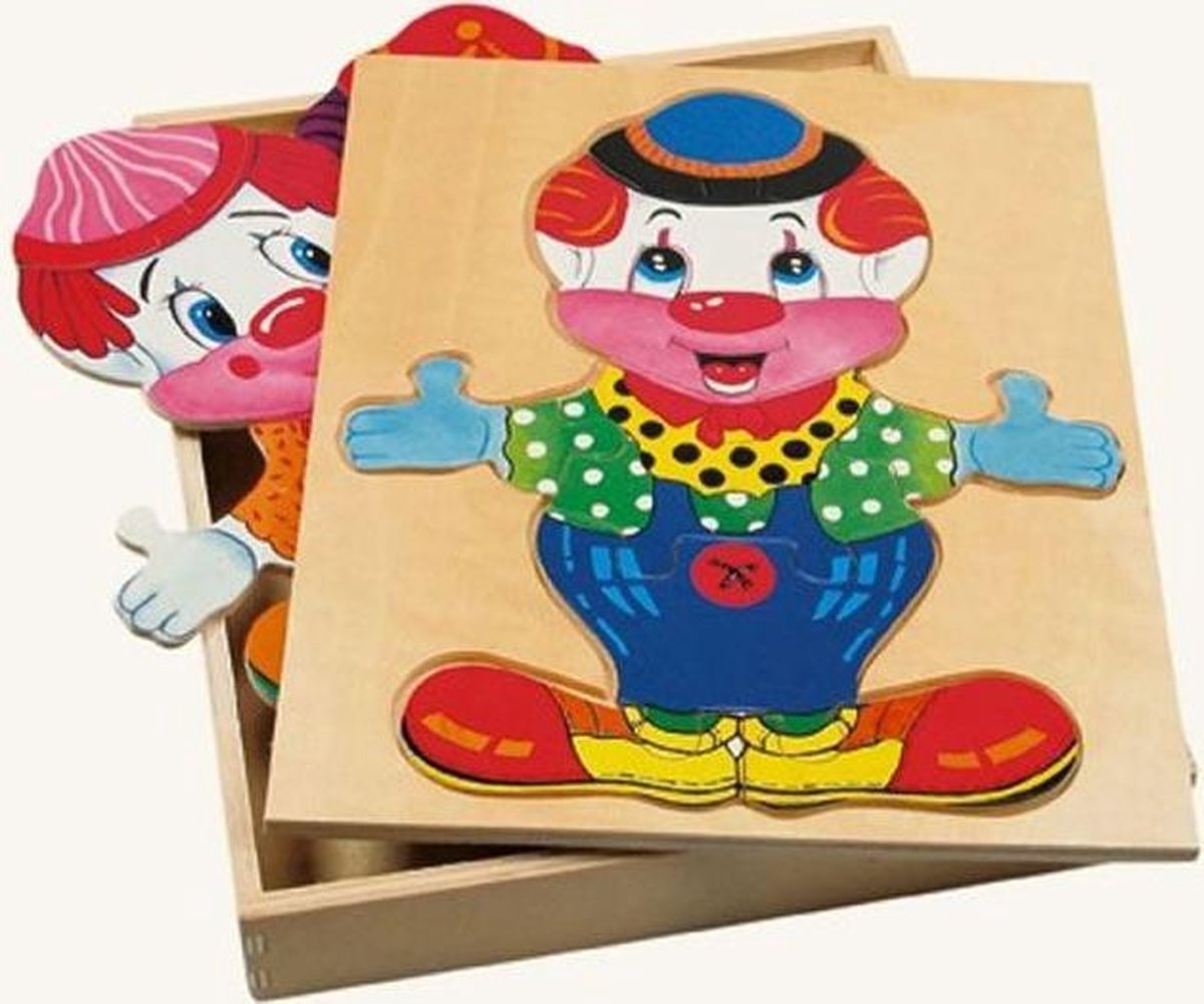 Aankleedpuzzel clown Friedo