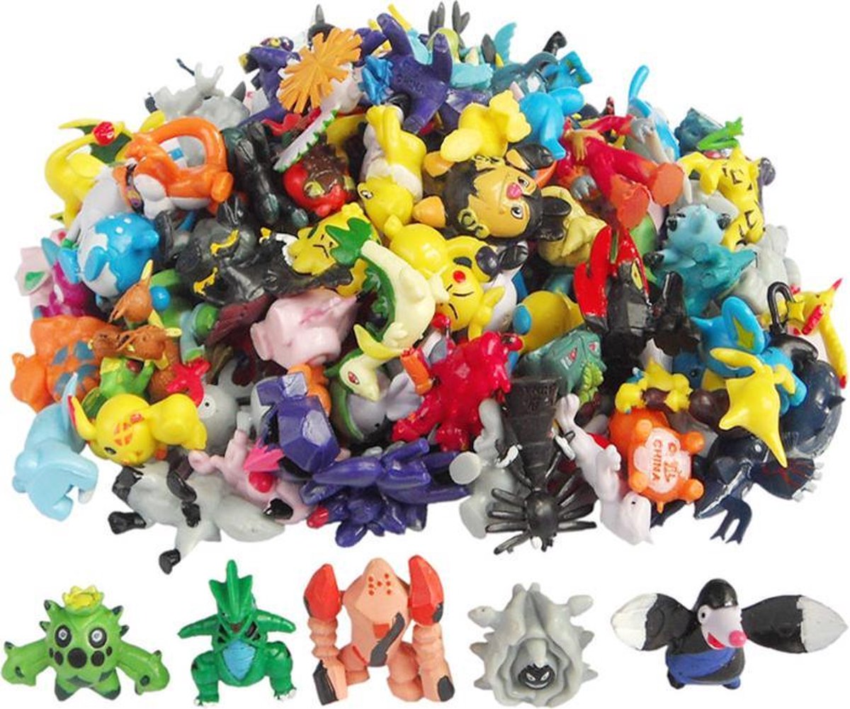 72 pokemon figuurtjes - figuren - speelgoed - jongens & meisjes- cadeau tip - kaarten - Viros.nl