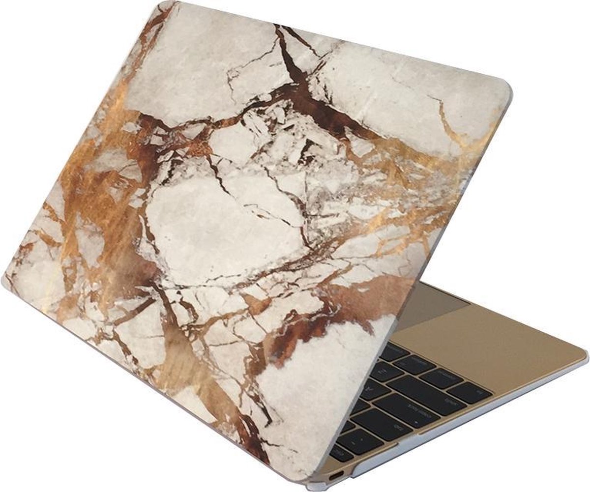 Mobigear Hard Case Marble Brown voor Apple MacBook Air 13 inch