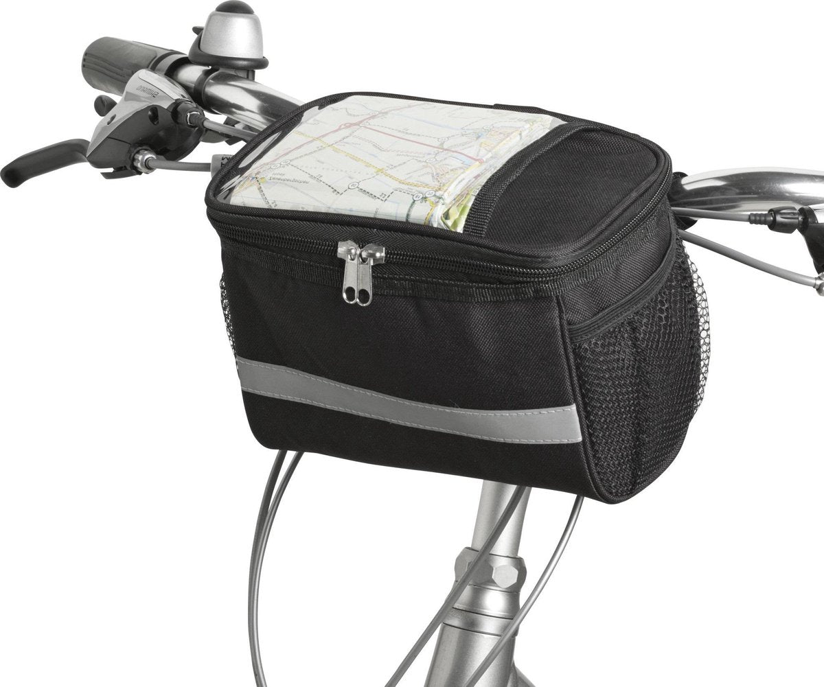 Koeltas voor op de fiets -Fiets koeltas - Telefoon of Kaartvak insteekhoes  - 2 zijvakken - Waterdicht - Fiets Topper !