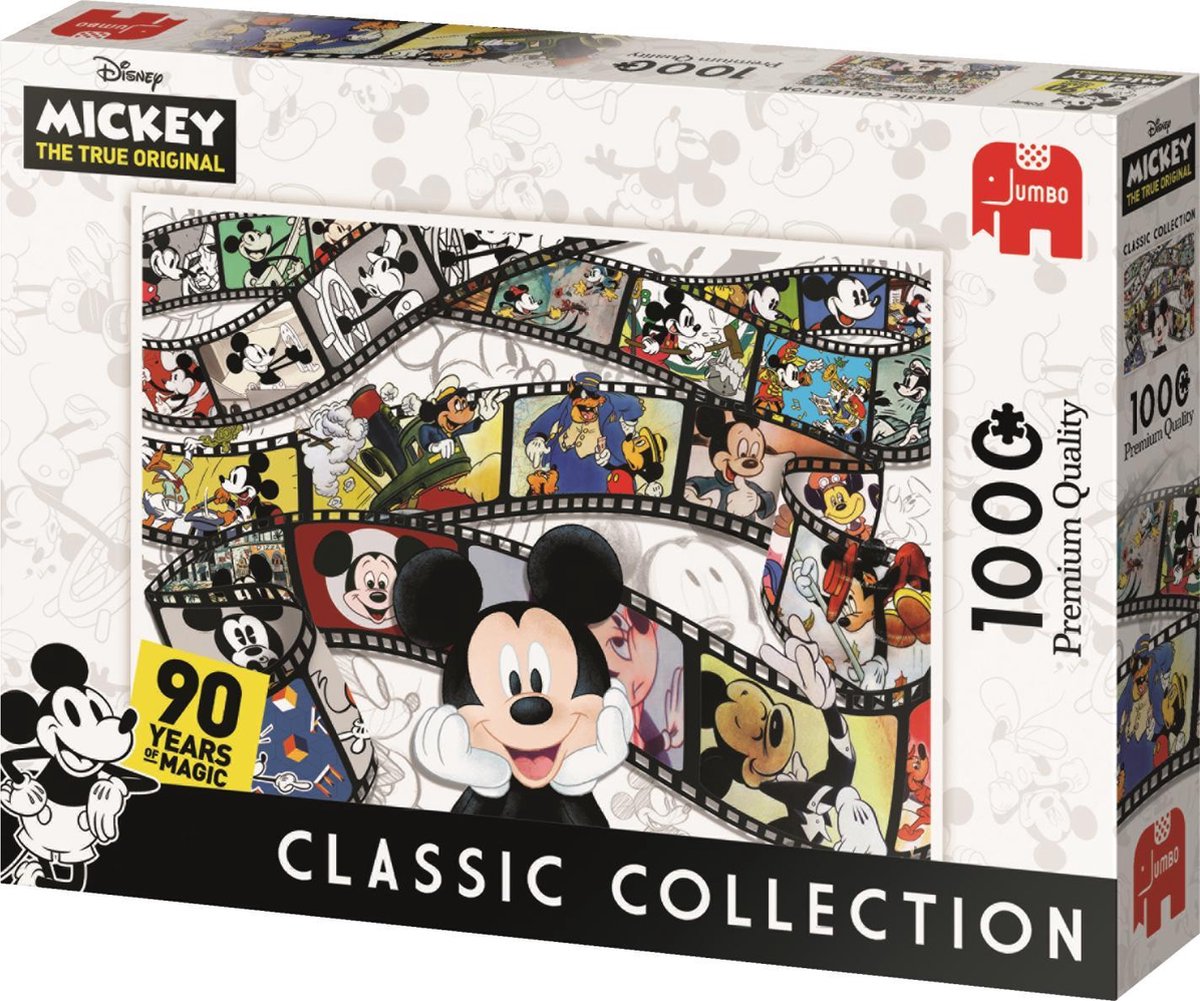 Jumbo Puzzel Disney Classic Collection Mickey Mouse 90th Anniversary - Legpuzzel - 1000 stukjes