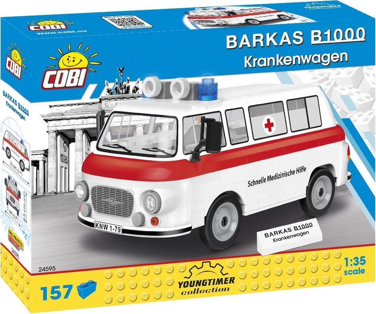 COBI 24595 - Barkas B1000 Ziekenauto