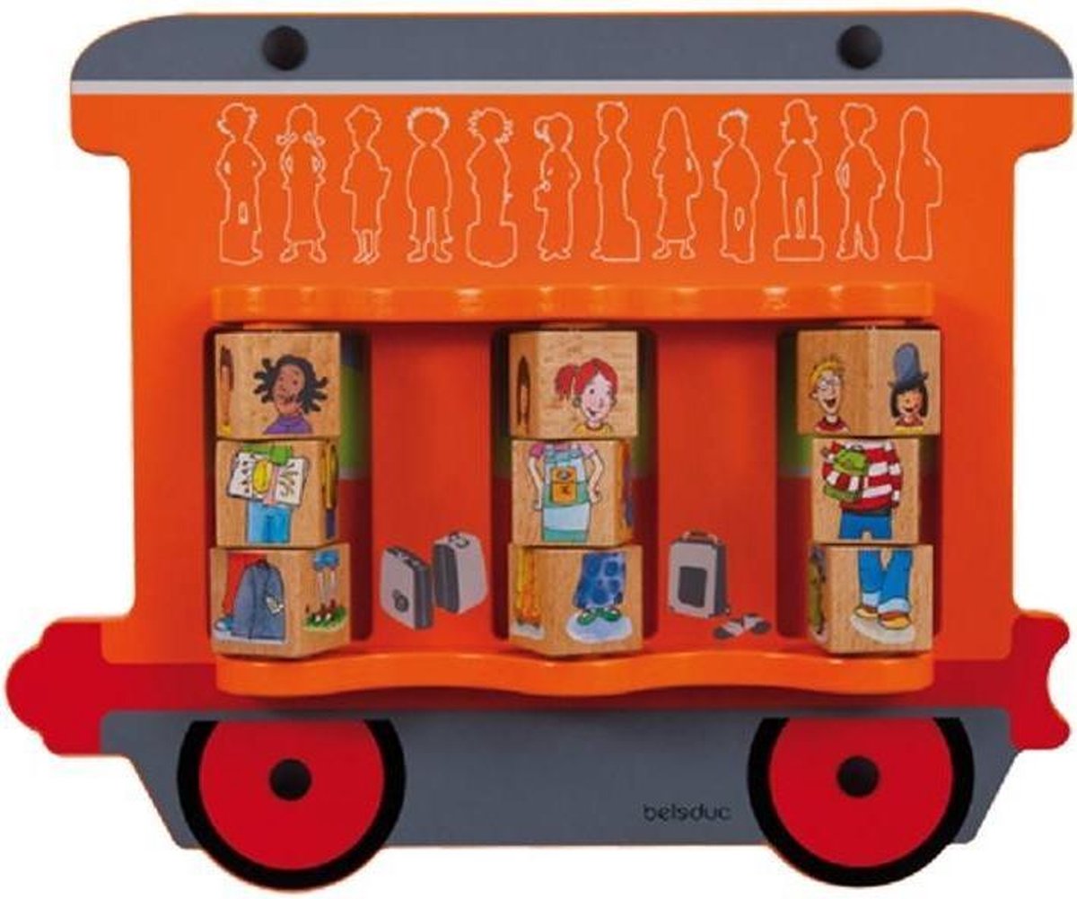 Beleduc houten muurspel Trein wand Kinderen