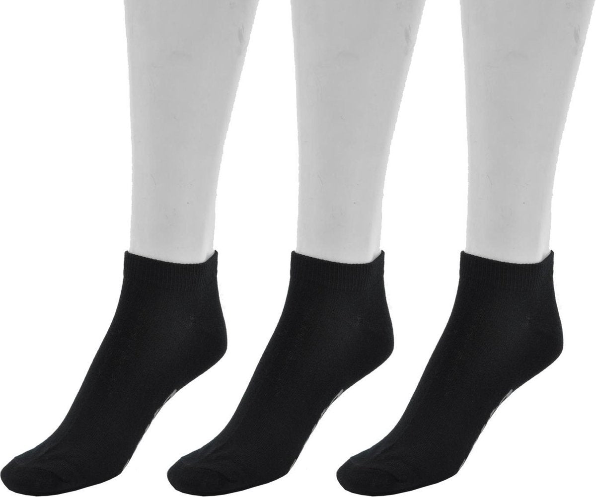 Lotto Sneaker Socks Ladies 3pack - Sportsokken -  Dames - Maat 36 - 42 - Zwart;Diverse Kleuren