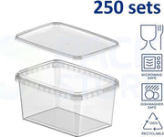Cups4you Plastic Bakje - 250 Stuks - 600ml - Transparant