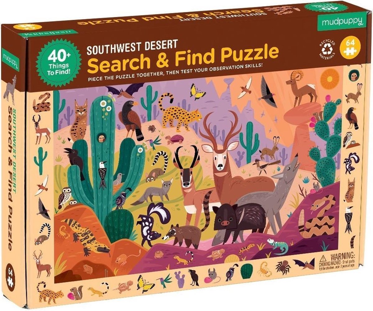 South Desert - Zoek & Vind Puzzel - 64st