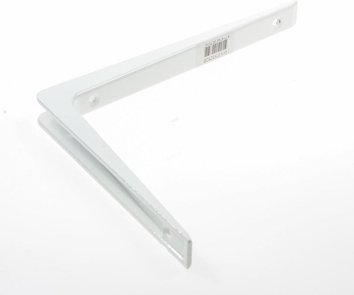 Dulimex ES 3252B Drager aluminium 200 x 250mm wit gelakt 0513.210.3252 (Prijs per 4 stuks)